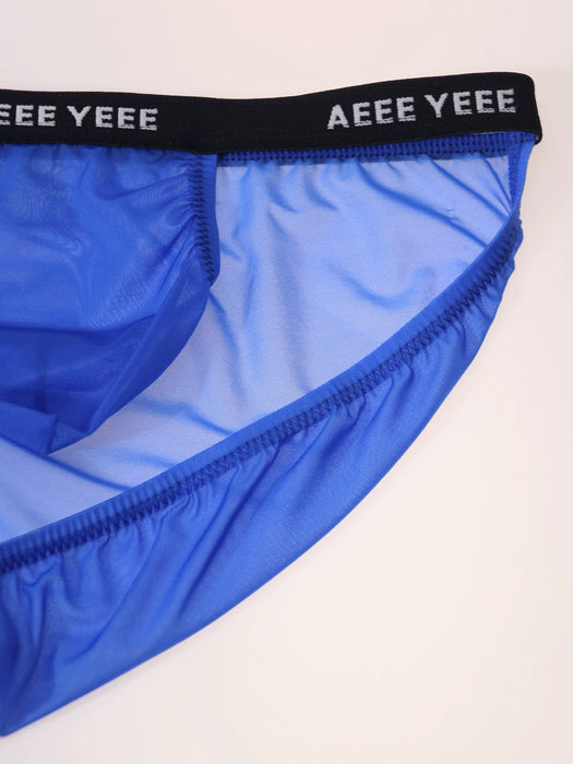 JEWYEE AY 760- 4-pack Men’s Sheer Ultra-Thin Ice Silk Briefs – Fit with Adjustable Support