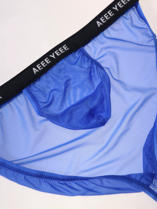 JEWYEE AY 760- 4-pack Men’s Sheer Ultra-Thin Ice Silk Briefs – Fit with Adjustable Support