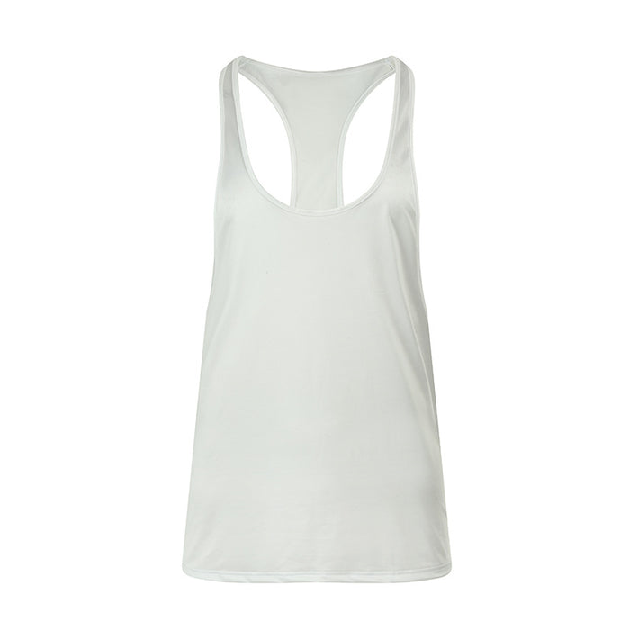JEWYEE 3601- Men’s Ice Silk Satin Stringer Tank Top – Solid Color,  Lightweight Fit
