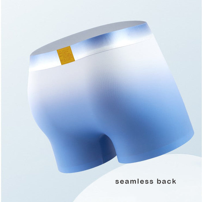 FINAL SALE -4 Pack Men's Gradient Ice Silk Trunks- JEWYEE - YL001