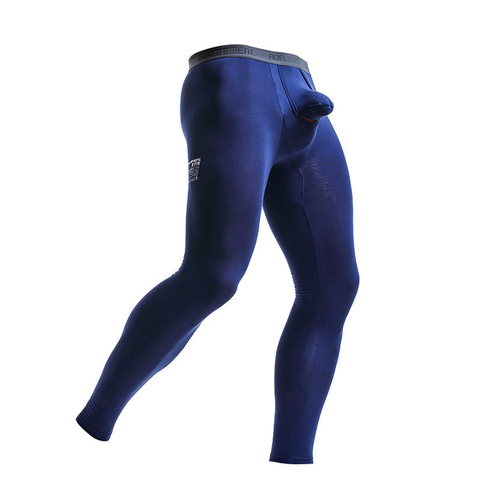 FINAL SALE - Downward Dual-Pouch Long Johns for Men JEWYEE KM092