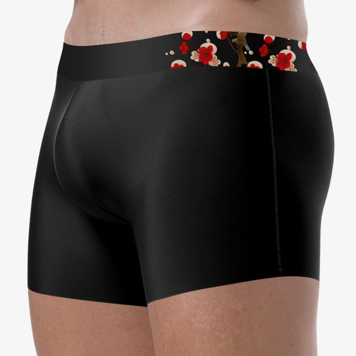 FINAL SALE - No-Chafe 3D SEAMLESS POUCH - Men's Ice Silk Underpants (4-Pack) -JEWYEE 8051