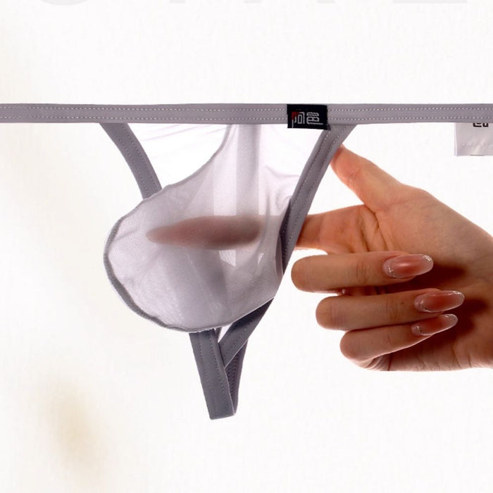 4-pack Men’s Ultra-Thin Ice Silk Thongs Up to Size XXL  JEWYEE AY 871