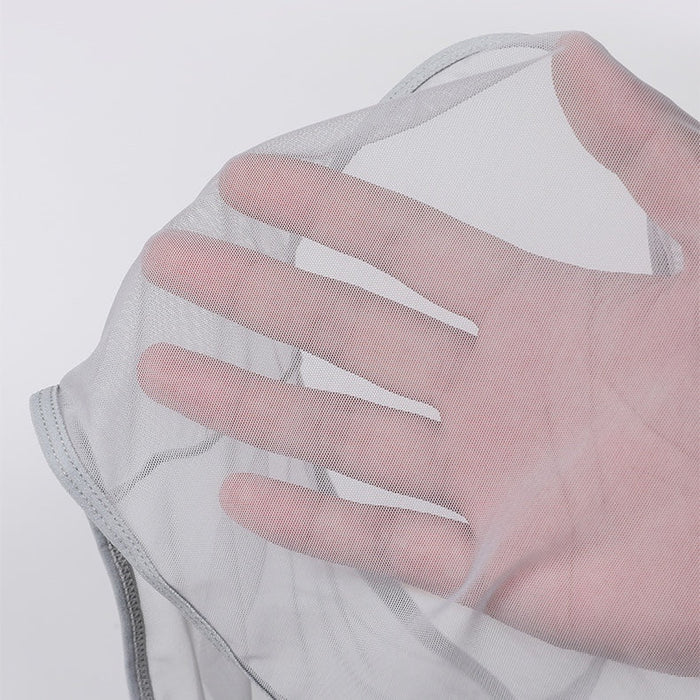 (4-Pack) Men's 3D Seamless Pouch See-Through Mesh Briefs  - JEWYEE 1931