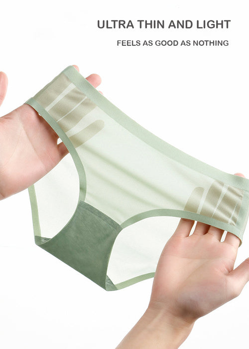 FINAL SALE - 5 PACK- Ultra Thin Ice Silk Panties for Women - JEWYEE 1190