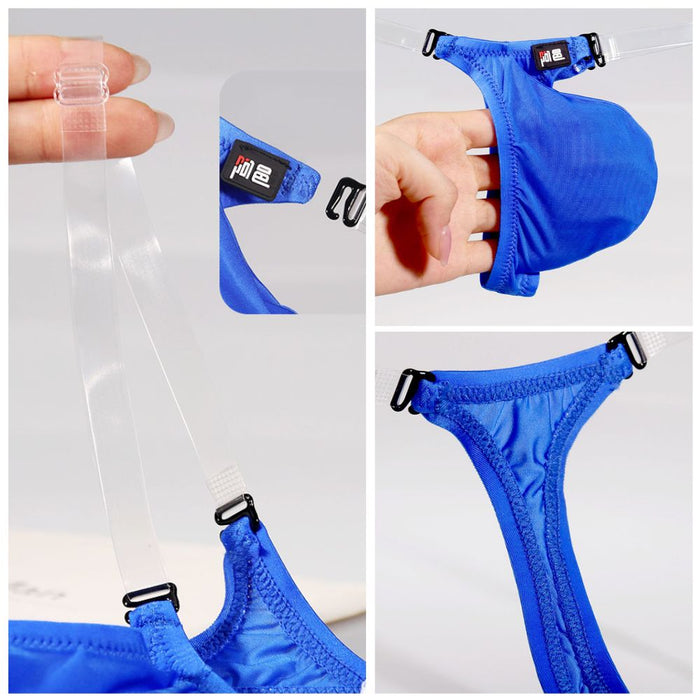 JEWYEE AY 785 - 4-Pack Men's Ice-Silk Contour  Adjustable High-Flex Thong