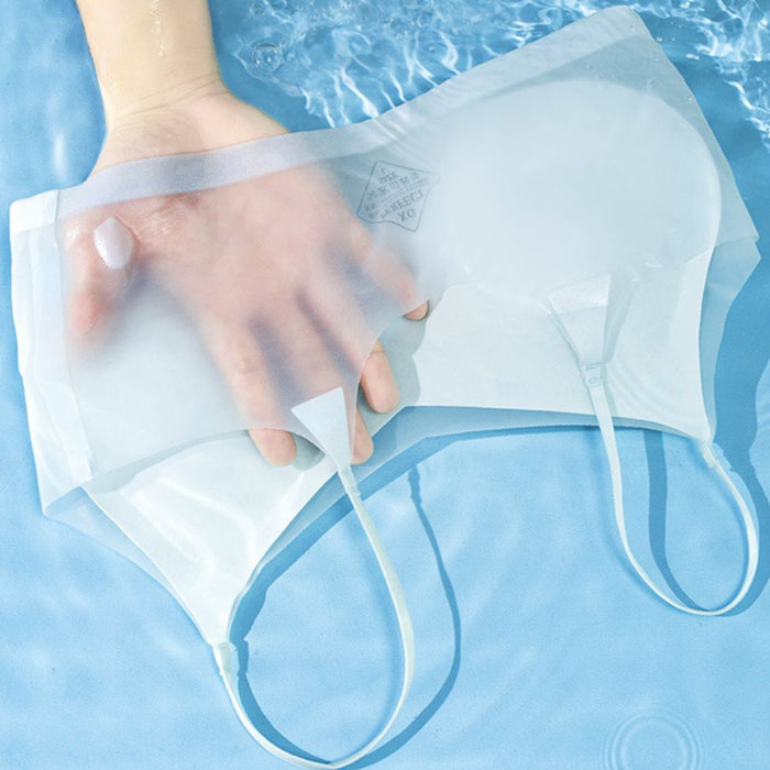 FINAL SALE - Ultra Thin Ice Silk Seamless Invisible Bra JEWYEE 016
