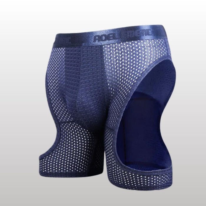 FINAL SALE - Running Men Ice Silk Mesh Underpants (3-Pack) JEWYEE KM211