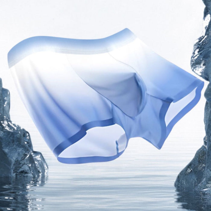 FINAL SALE -4 Pack Men's Gradient Ice Silk Trunks- JEWYEE - YL001