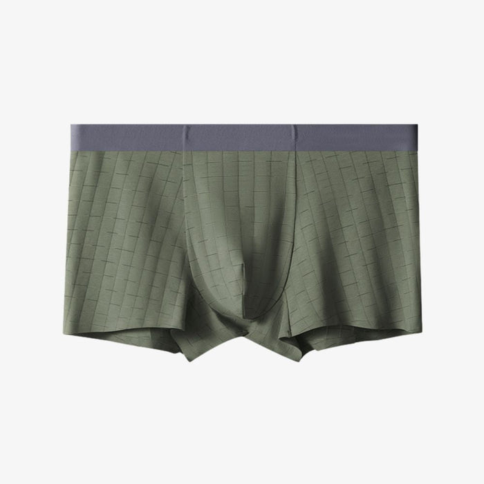FINAL SALE - 4-Pack Men's Cotton Trunks with Silk Crotch - Jewyee M813