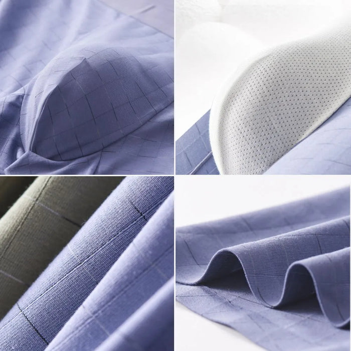 FINAL SALE - 4-Pack Men's Cotton Trunks with Silk Crotch - Jewyee M813