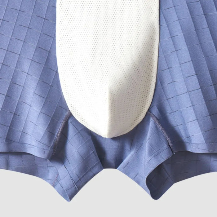 FINAL SALE - 4-Pack Men's Cotton Trunks with Silk Crotch - Jewyee M813