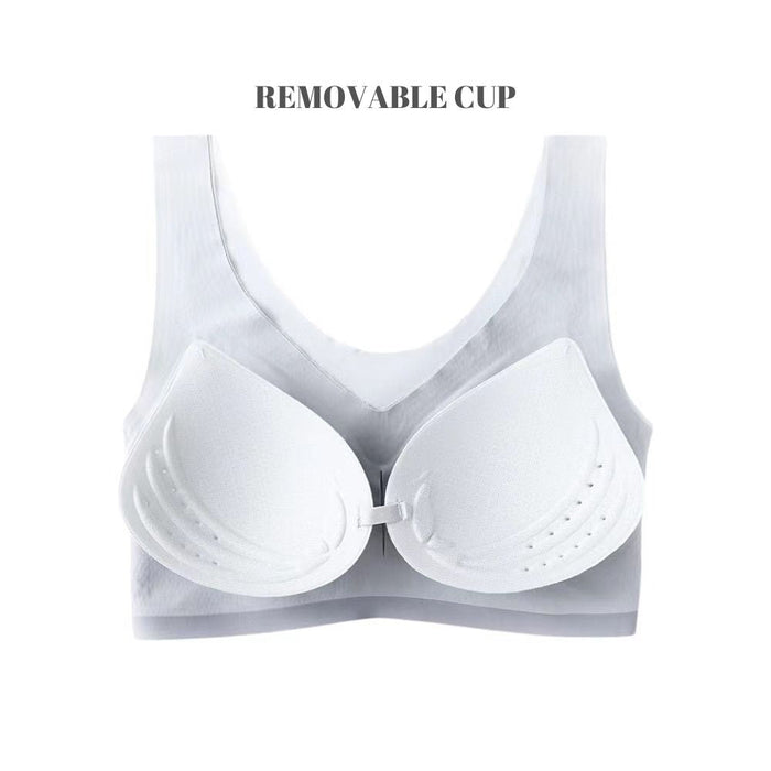 FINAL SALE - Ultra Thin Ice Silk Seamless Invisible Bra JEWYEE 704