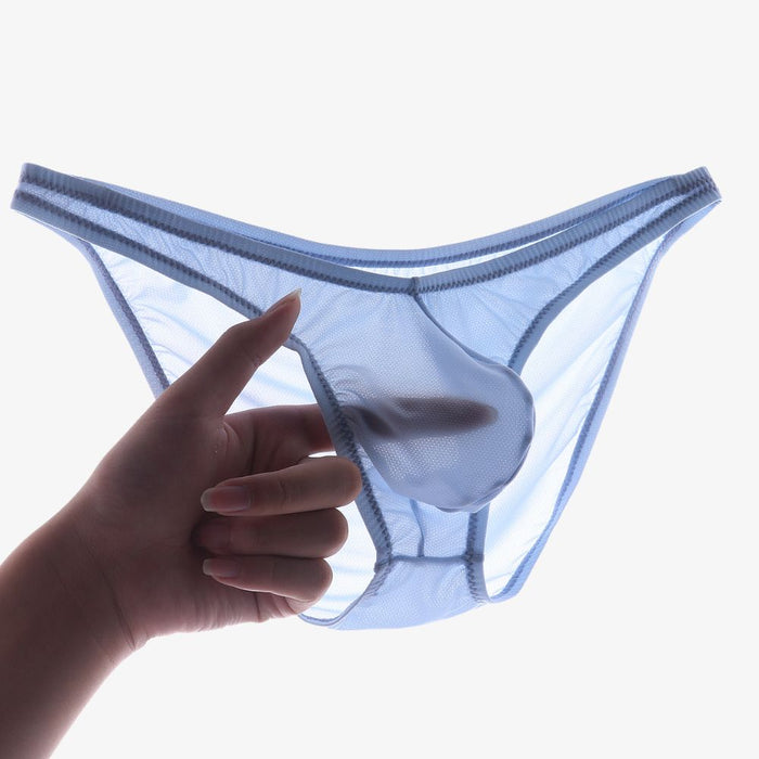  Ultra thin mesh ice silk BRIEFS. Seamless. Silk feeling. Featherlight. 4-Way stretch. Moisture wicking. Fast Dry. JEWYEE MEN'S UNDERWEAR.