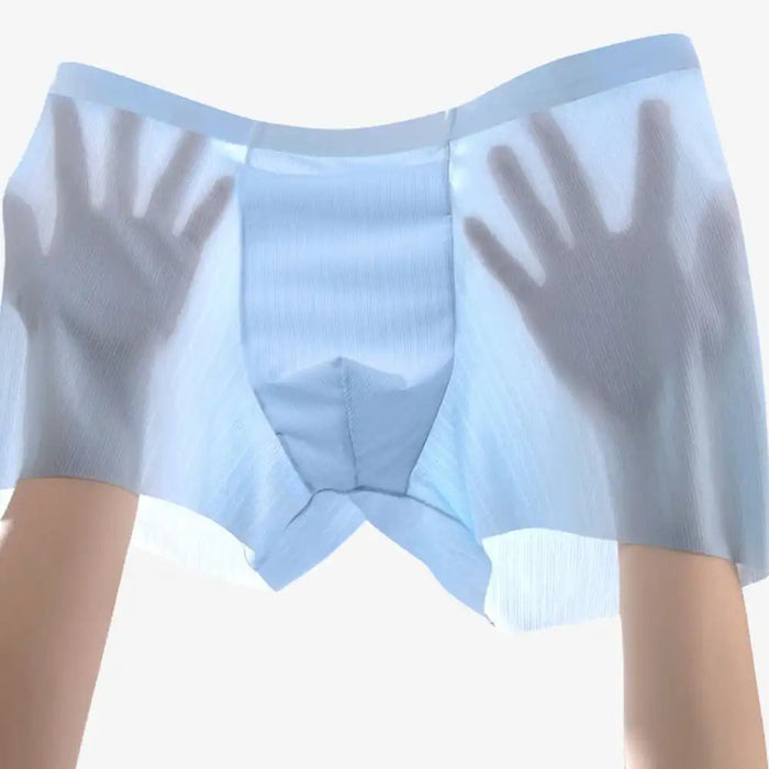 FINAL SALE - (5 pack) Men's Ultra Thin Jacquard Ice Silk Underpants - JEWYEE - XN120