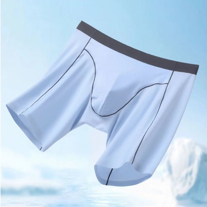 4-Pack Men's Ultra Thin Ice Silk Boxer Briefs Up to Size 3XL  -JEWYEE JC03