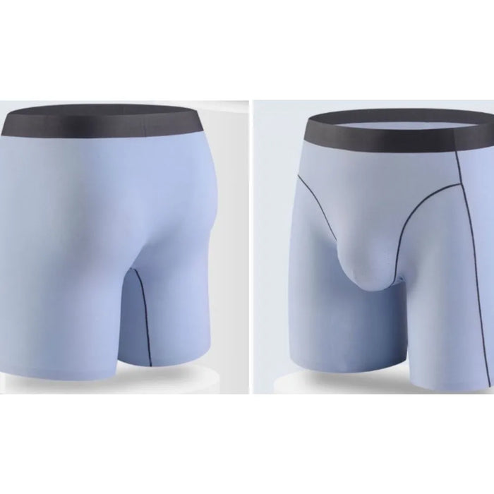 4-Pack Men's Ultra Thin Ice Silk Boxer Briefs Up to Size 3XL  -JEWYEE JC03