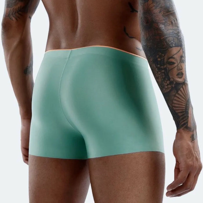 FINAL SALE - (4 Pack) No chafe 3D Seamless Pouch - Men's Ice Silk Trunks - JEWYEE - YL 8056
