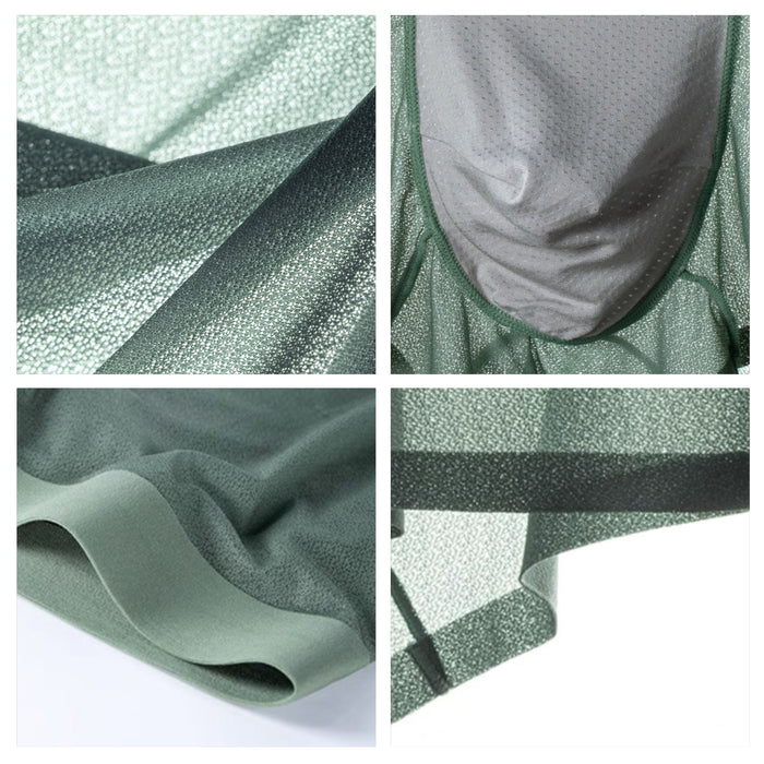 FINAL SALE -  (5 Pack)Men's Ultra Thin Ice Silk Mesh Underpants JEWYEE 1226