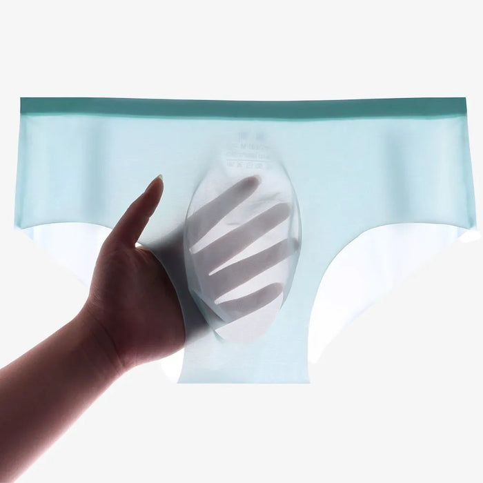 No-Chafe 3D Seamless Pouch. JEWYEE mens underwear. . Feels as good as nothing.Seamless. Silk feeling. Featherlight. 4-Way stretch. Moisture wicking. Fast Dry. 3D tech, seamless pouch, super comfort experience. 