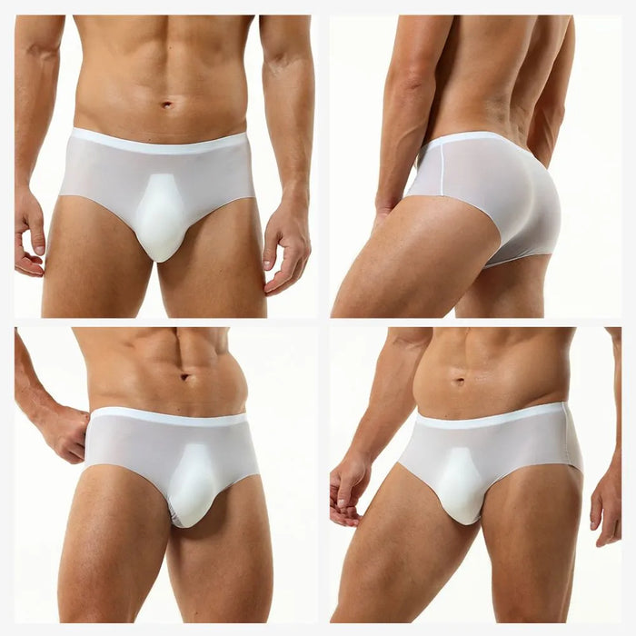 No-Chafe 3D Seamless Pouch. JEWYEE mens underwear. . Feels as good as nothing.Seamless. Silk feeling. Featherlight. 4-Way stretch. Moisture wicking. Fast Dry. 3D tech, seamless pouch, super comfort experience. 