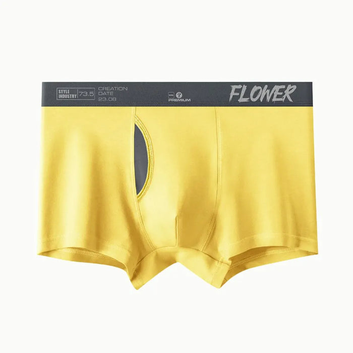 FINAL SALE -(4 pack) Men's Modal Trunks with Fly - JEWYEE KP8101