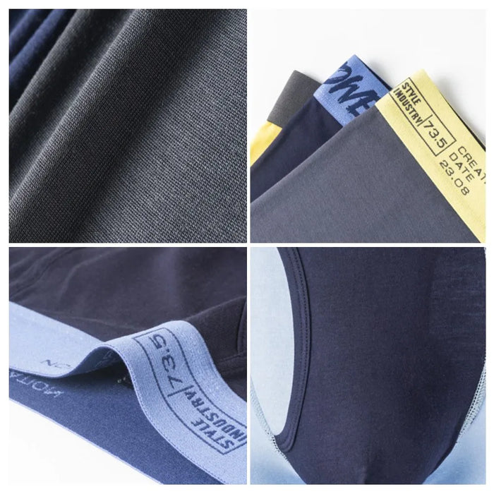 FINAL SALE -(4 pack) Men's Modal Trunks with Fly - JEWYEE KP8101