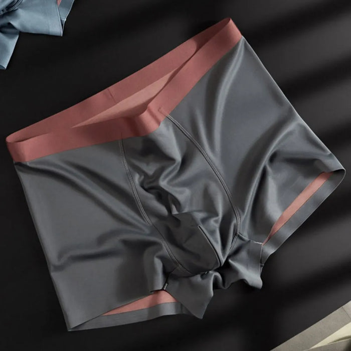 FINAL SALE - Men's Double-Face Ice-Silk& Modal Trunks (4 Pack) - JEWYEE 8803