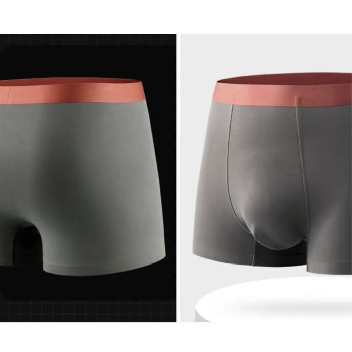 FINAL SALE - Men's Double-Face Ice-Silk& Modal Trunks (4 Pack) - JEWYEE 8803