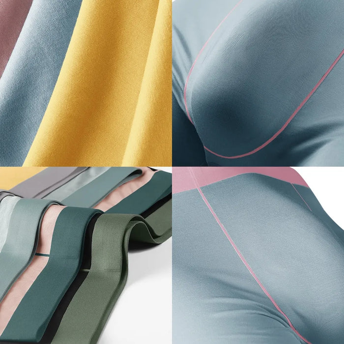 FINAL SALE - Men's  3D Seamless No-chafe Pouch LENZING Modal Trunks (4 pack) - JEWYEE 8808