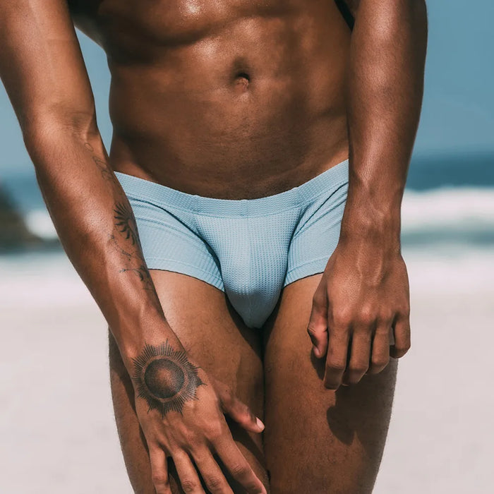 FINAL SALE - 4-Pack Men's Mesh Dual pouch Low-Rise Underpants   -JEWYEE 23202
