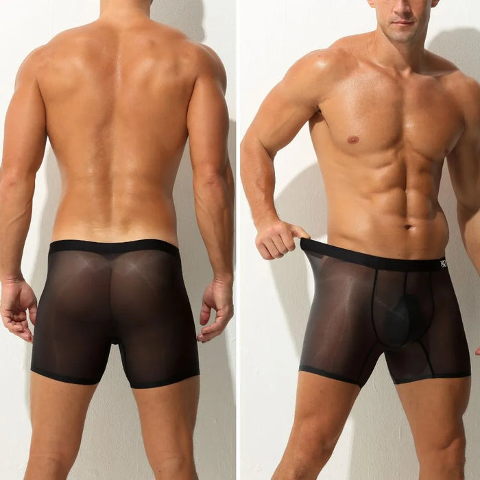 Jewyee's Ultra thin ice silk men's boxer briefs