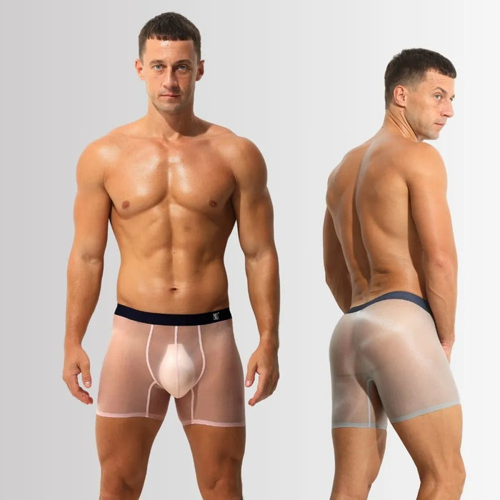 Men's Ultra Thin Ice Silk Underpants  (4-Pack) -JEWYEE AY 829