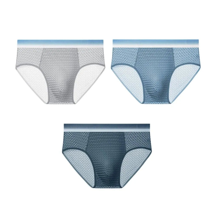 FINAL SALE - 3-Pack Men's Ice Silk Mesh Briefs JEWYEE NJR 893