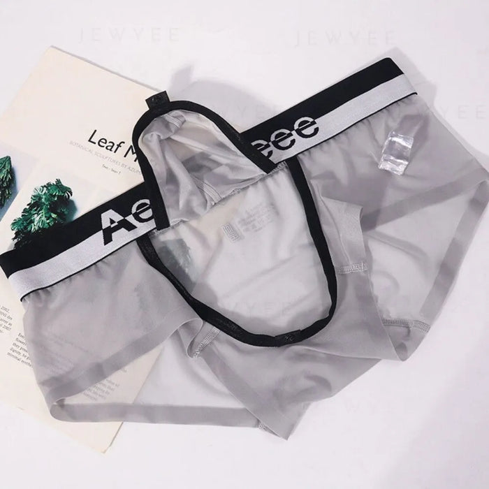 JEWYEE Men's Openable pouch Ultra Thin Ice Silk Underpants.JEWYEE mens underwear No-Chafe Underwear Men's Ice Silk Underpants Ultra Thin Men's Underwear Breathable Men's Underwear Moisture-Wicking Men's Underwear Comfortable Men's Underwear Anti-Chafing Men's Underwear Cooling Men's Underwear Ergonomic Men's Underwear