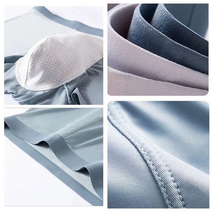 FINAL SALE -Men's Ultra Thin Ice Silk Underpants (4 Pack) - JEWYEE 2008