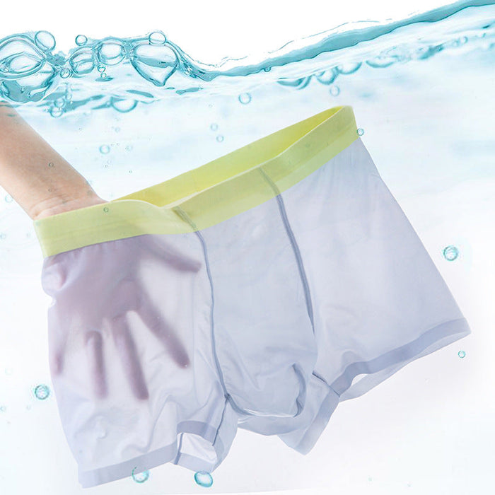 FINAL SALE -Men's Ultra Thin Ice Silk Underpants (4 Pack) - JEWYEE 2008