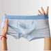 JEWYEE MENS UNDERWEAR. Mens dual pouch underpants. Super thin ice silk trunks. Silk feeling. Featherlight. 4-Way stretch. Moisture wicking. Fast Dry. Pinocchio's nose pouch for your member.Up to Size 3XL Upward Dual Pouch Elephant's Trunk