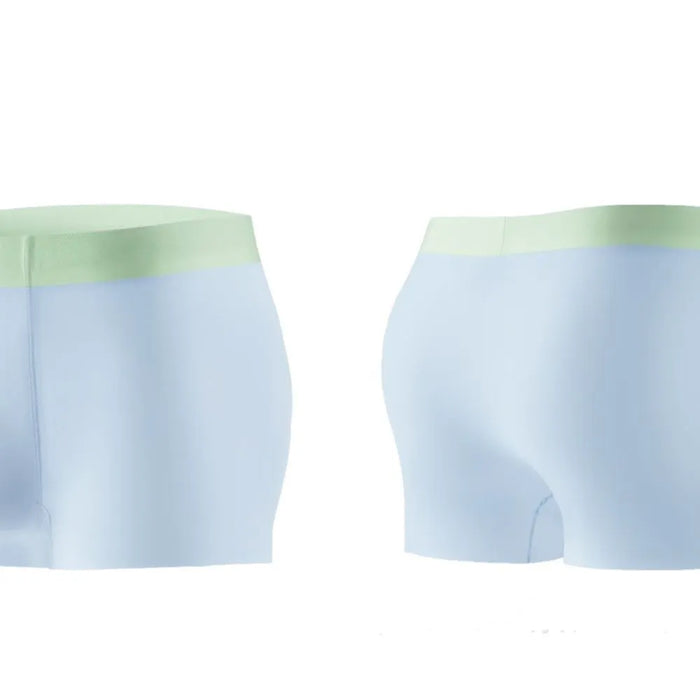 FINAL SALE - Up To Size XXL- Men's Ultra Thin Ice Silk Trunks (4 Pack) - JEWYEE WL 9519