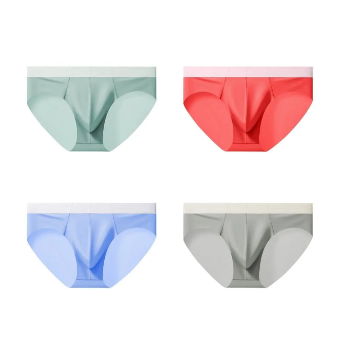 JEWYEE MENS UNDERWEAR. MENS BRIEFS. Silk feeling.  Ultra thin ice silk.  Featherlight. 4-Way stretch. Moisture wicking. Fast Dry.