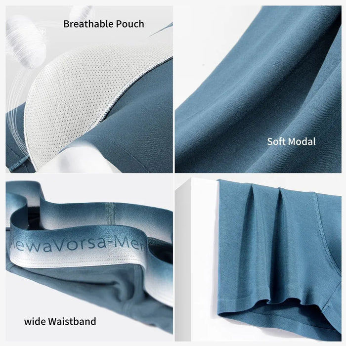 FINAL SALE -(4 pack) Men's Modal Trunks - JEWYEE 6003