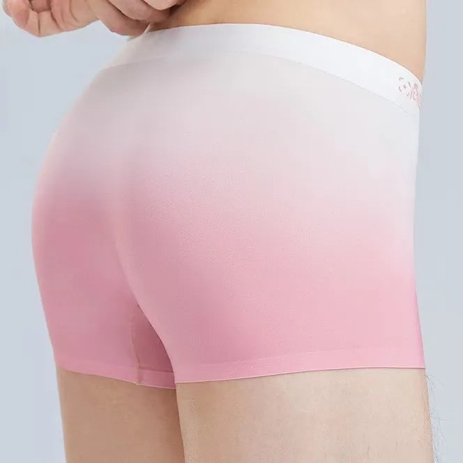 FINAL SALE - Men's Rainbow Colour Ultra Thin Ice Silk Trunks (4 Pack) - JEWYEE 6022