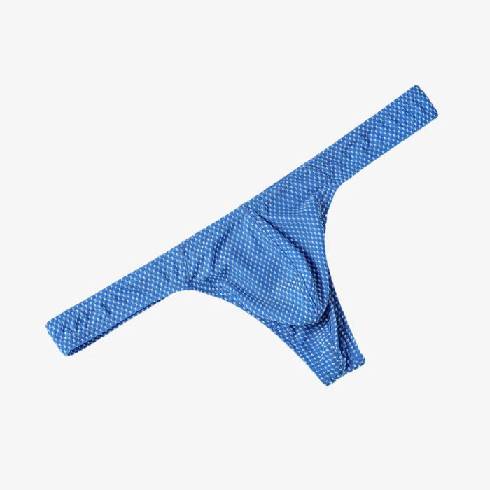 FINAL SALE - Men's 3D Pouch Honey Comb Pattern Thongs (4-Pack) JEWYEE B703