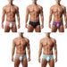 JEWYEE Men's See-through Low-Rise Ultra Thin Ice Silk Underpants  Ultra thin ice silk. Silk feeling. Featherlight. 4-Way stretch. Moisture wicking. Fast Dry.