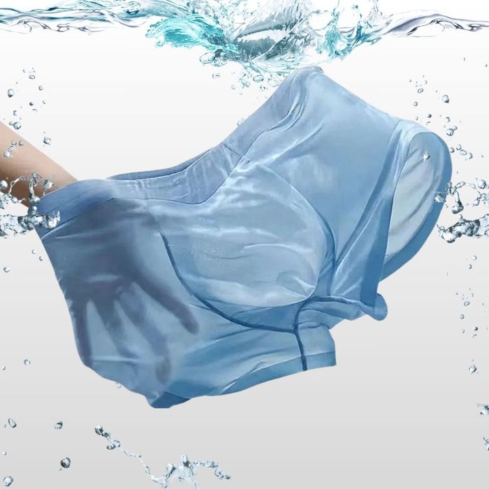 5-Pack Men's Ultra Thin Ice Silk Underpants  - JEWYEE 9008