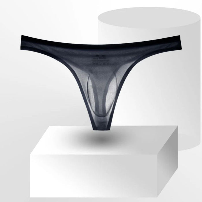 (5-Pack) No-Chafe Pouch - Men's Ice Silk Mesh Thongs - JEWYEE AY 2022