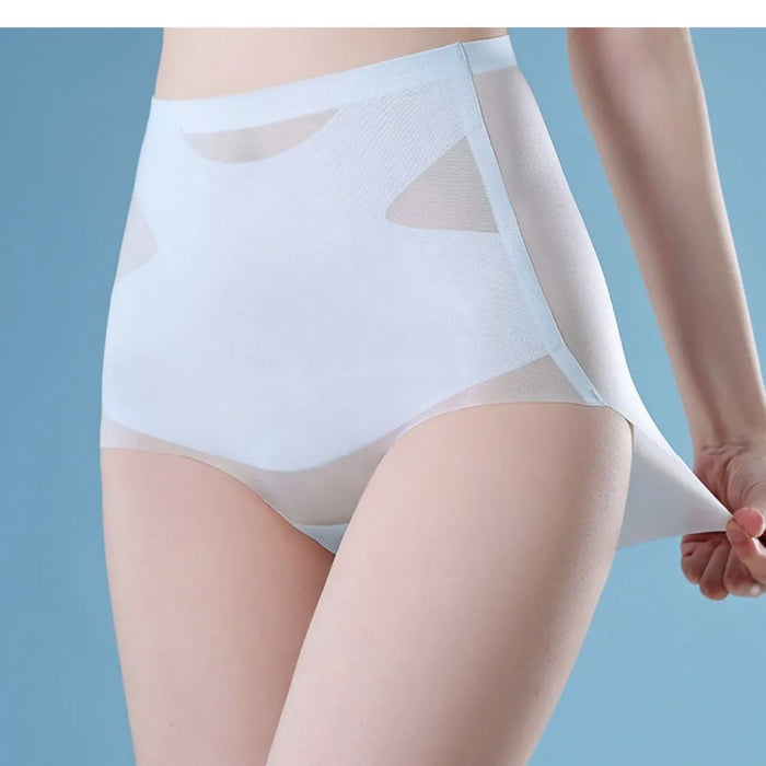 FINAL SALE - Women's Tummy-Control Ultra Thin Ice Silk Panties  (3-PACK) JEWYEE 2239