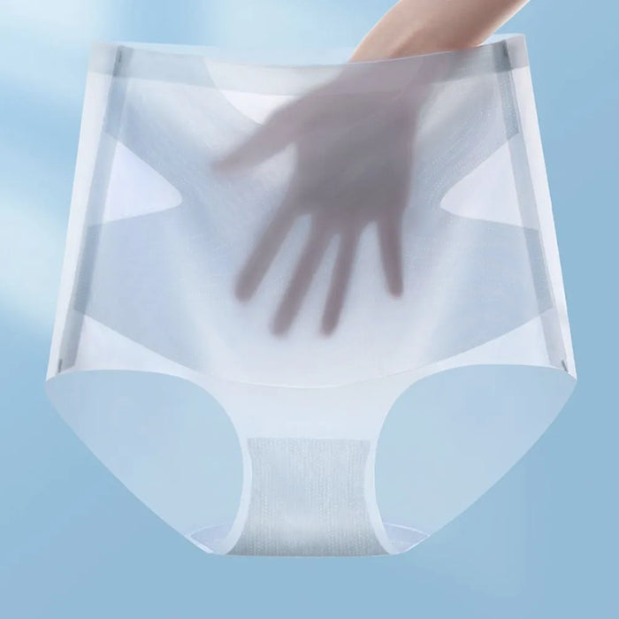 FINAL SALE - Women's Tummy-Control Ultra Thin Ice Silk Panties  (3-PACK) JEWYEE 2239