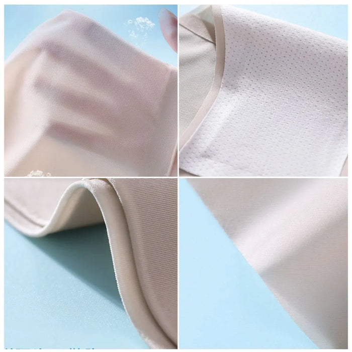 FINAL SALE - Women's Tummy-Control Ultra Thin Ice Silk Panties  (3-PACK) JEWYEE 2239