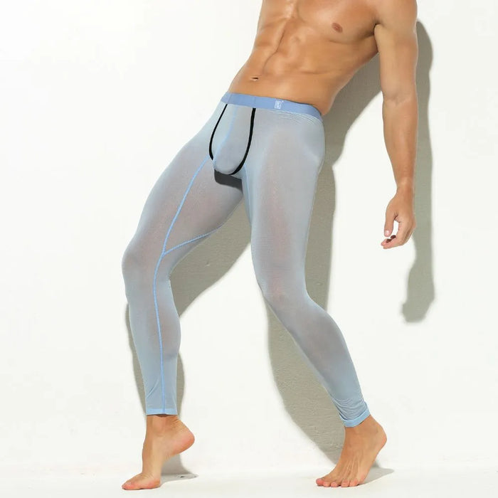 JEWYEE MENS  breathable ICE SILK leggings feels fantastic next to skin and has plenty of stretch for greater comfort while working out.Silky fabric reduces chafing between thighs.Spacious 3d pouch provides enough support.